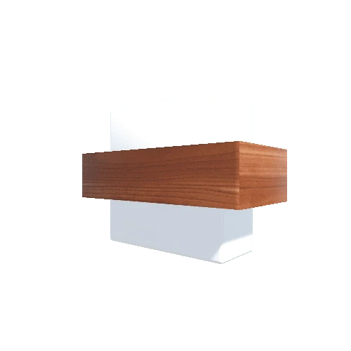 Wall Light 008 (Cherry Wood and Metal)